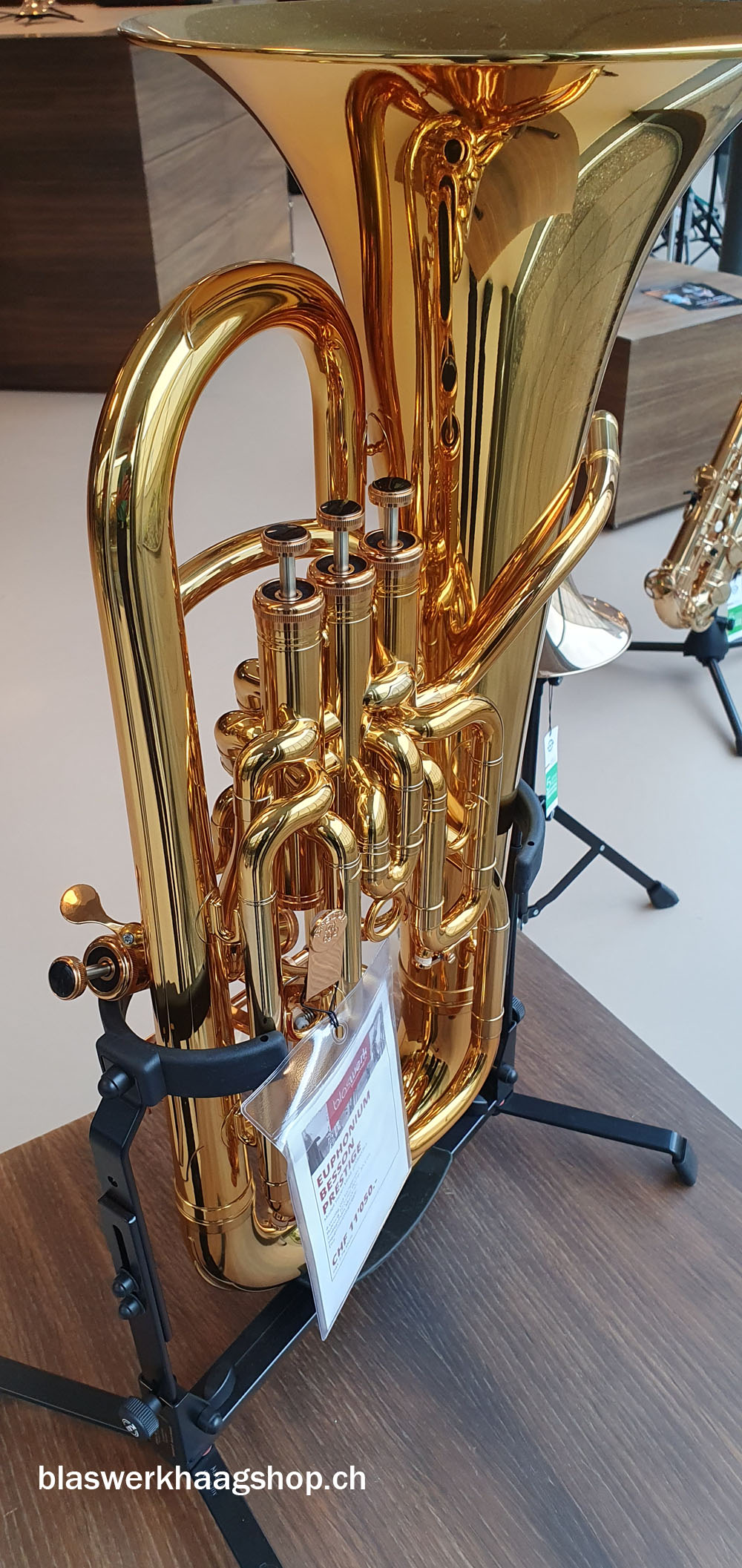 Euphonium BESSON Prestige Modell Steven Mead, goldlackiert