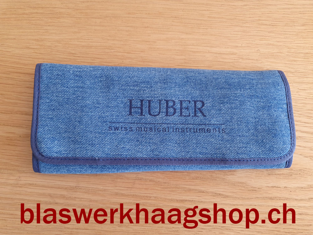 HUBER Amara Alt Blockflöten Etui blauer Jeansstoff