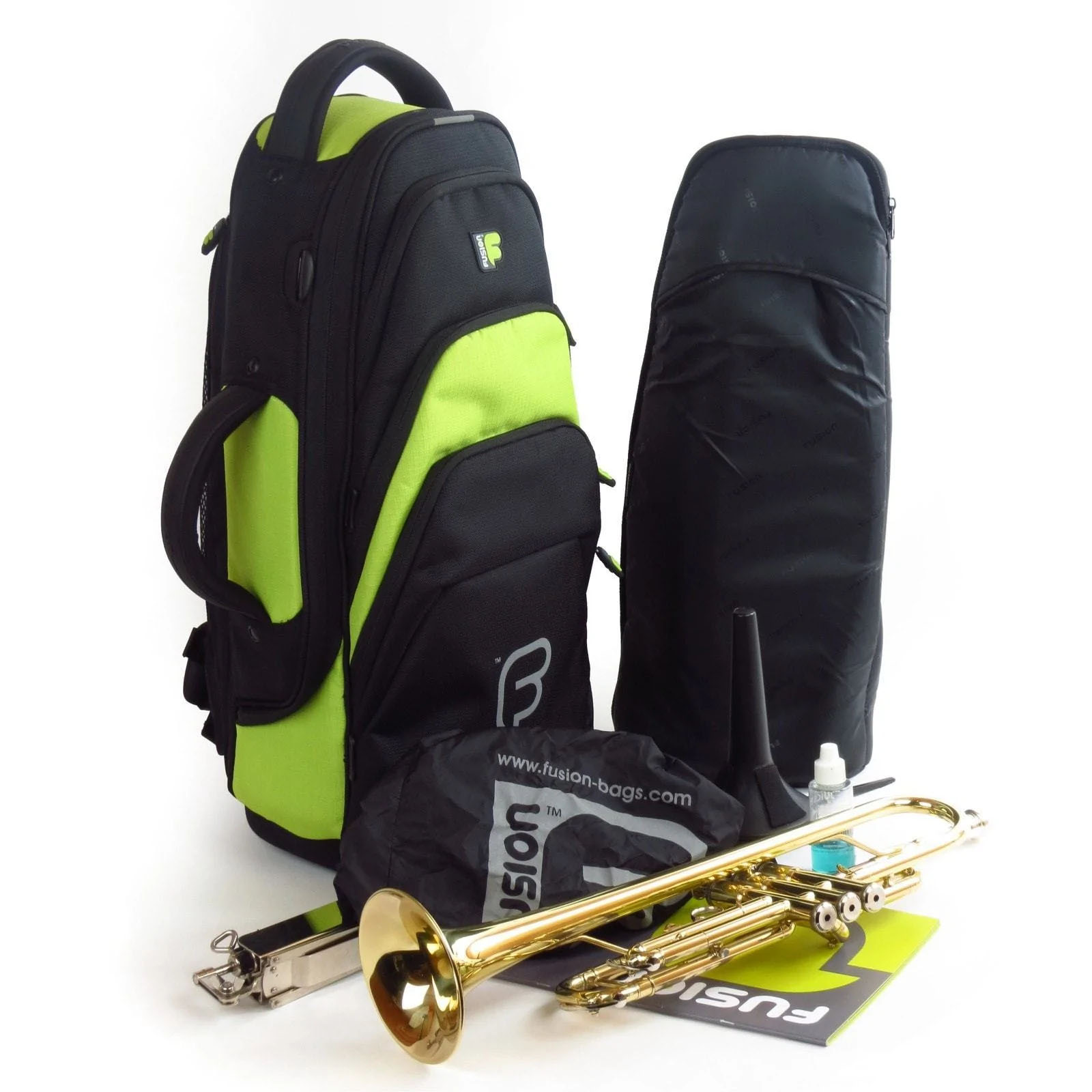 FUSION Premium Trompeten Bag schwarz/lime