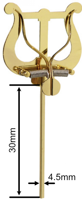 Notenhalter Lyra gross lackiert 4.5mm / 30cm extra lang