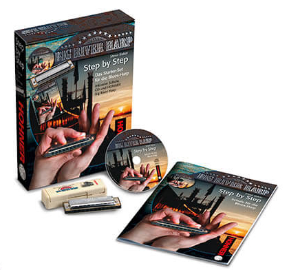 HOHNER Step by Step Mundharmonika Starter-Set