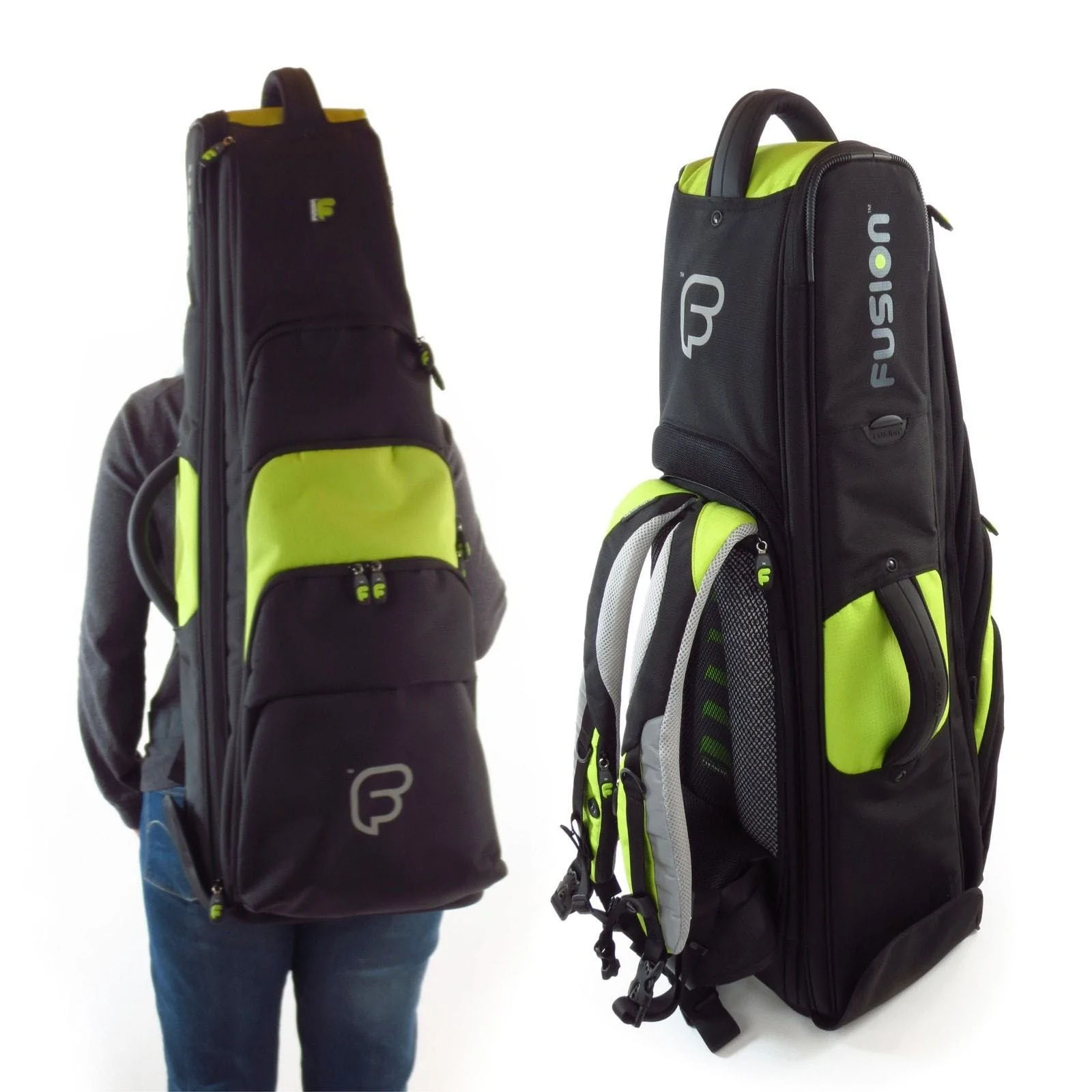 FUSION Premium Posaunen Bag schwarz/lime