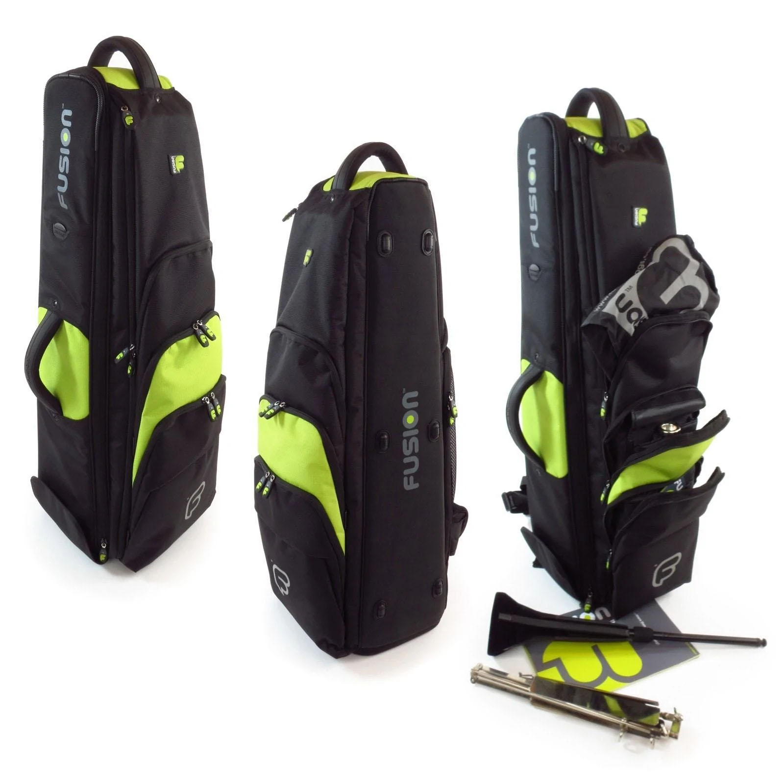 FUSION Premium Posaunen Bag schwarz/lime