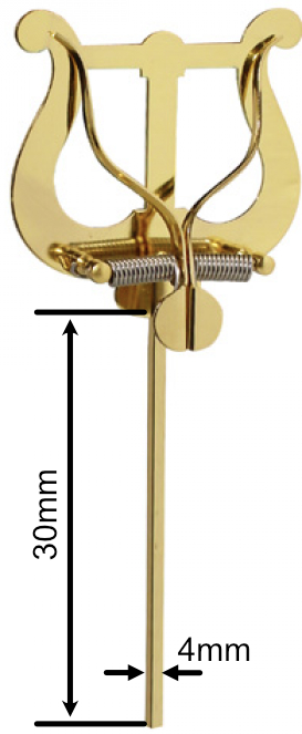 Notenhalter Lyra gross lackiert 4.0mm / 30cm extra lang