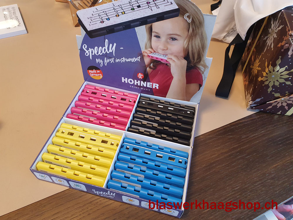 HOHNER Speedy Mundharmonika Display 24 Stk. assortiert 