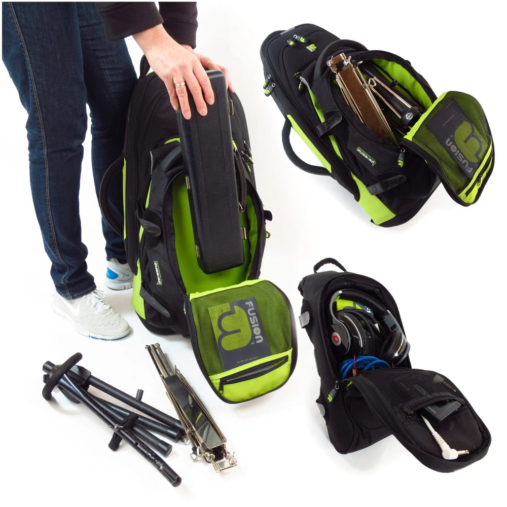 FUSION Tenorsaxophon Gig Bag Premium Bag lime/schwarz