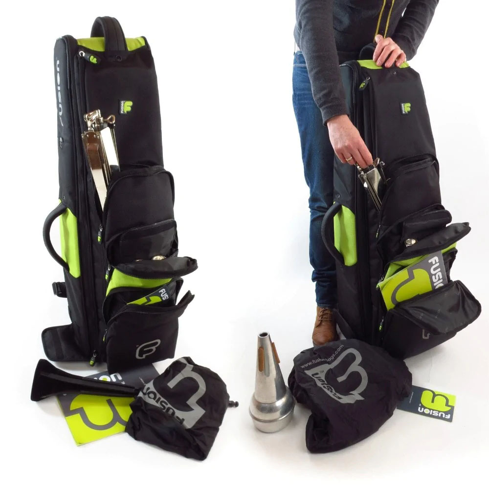 FUSION Premium Bassposaunen Bag schwarz/lime