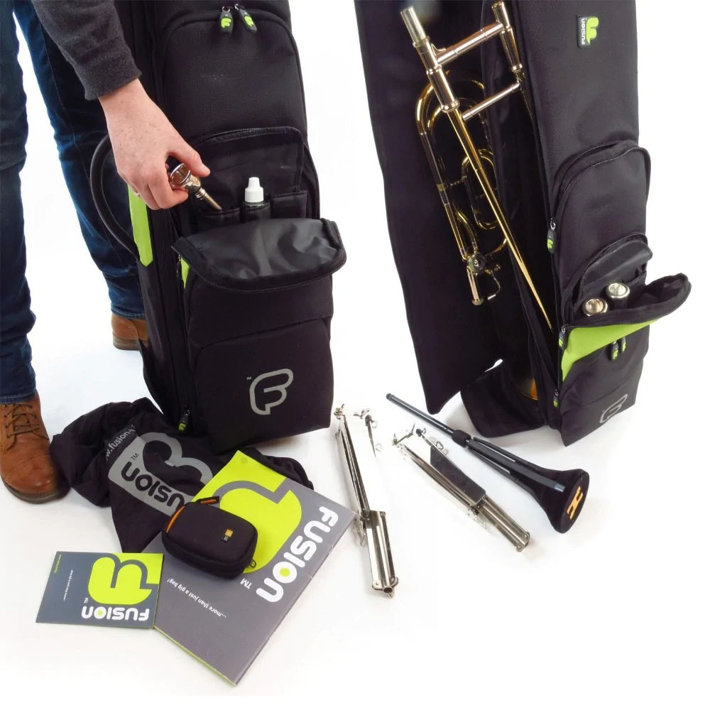 FUSION Premium Bassposaunen Bag schwarz/lime