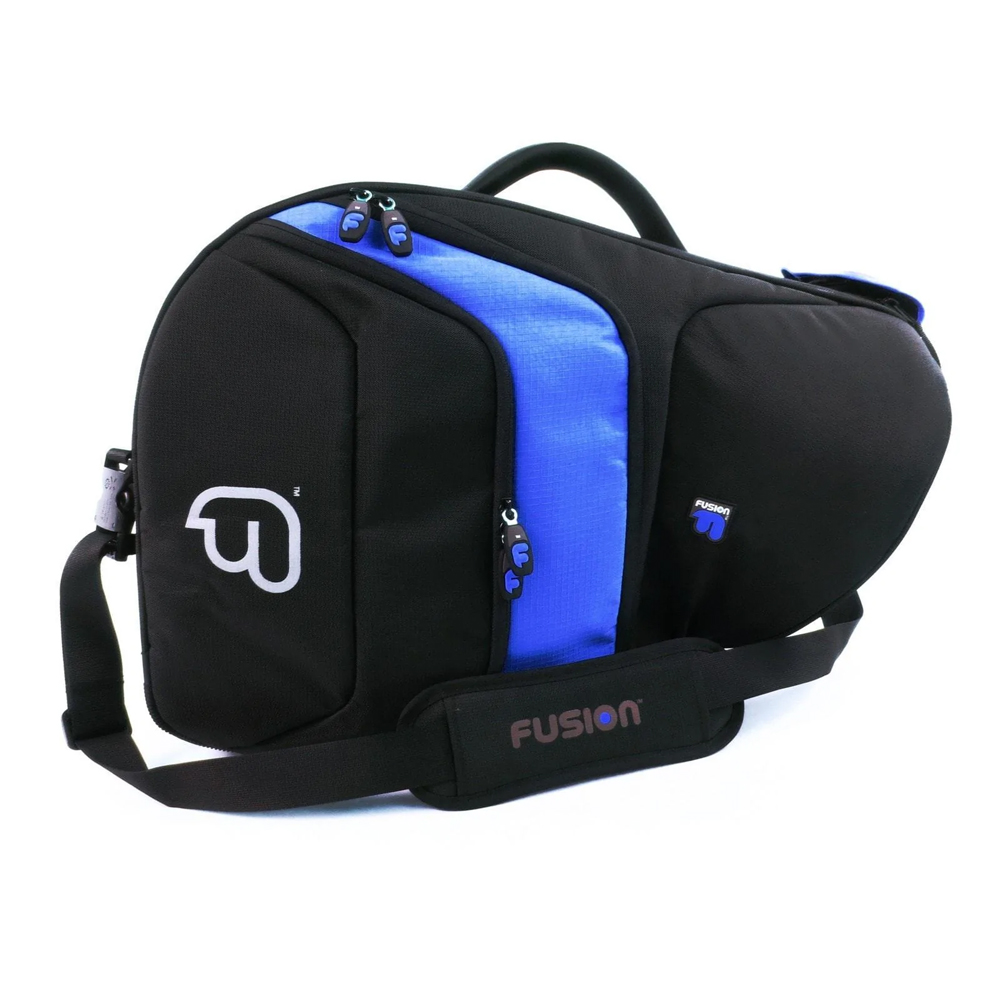 FUSION Premium Waldhorn Bag schwarz/blau fester Schall