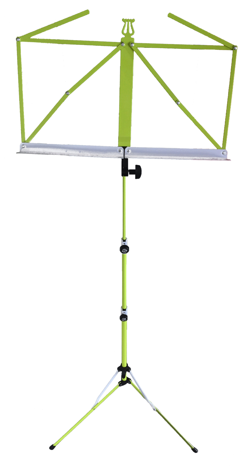 K&M 100/5 Notenständer zitronengelb/weiss