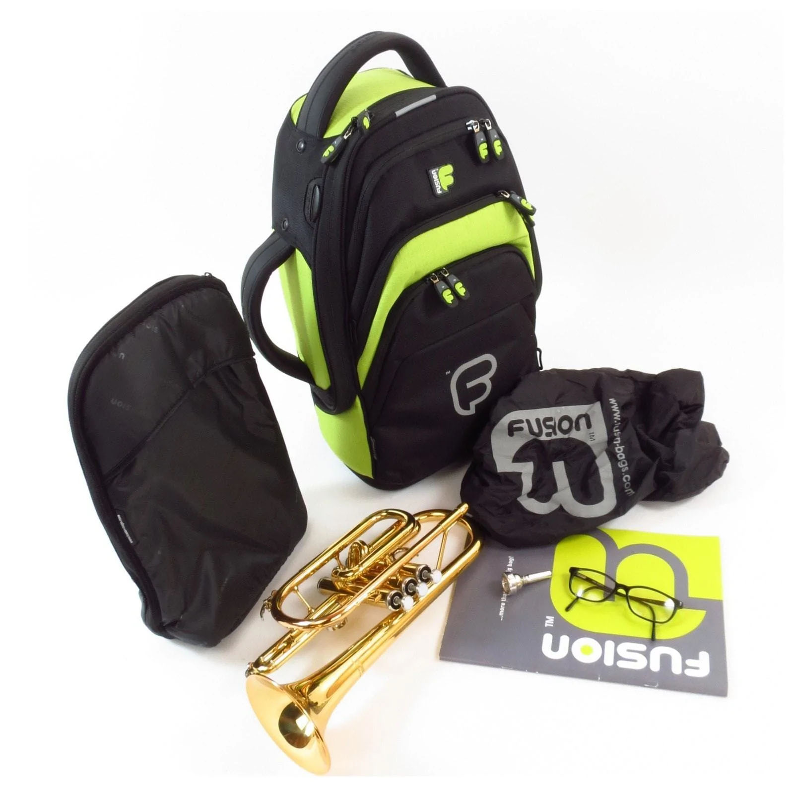 FUSION Premium Cornet Bag schwarz/lime